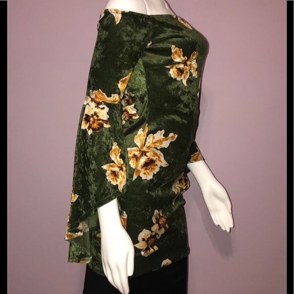 BLUE BLUSH• Olive Bell Sleeved Mock Minidress/ (M) - Picture 4 of 8